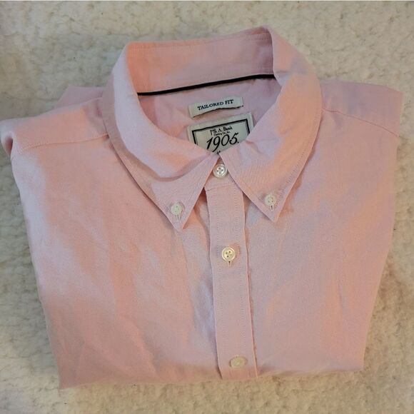 🆕️👔Jos. A. Bank 1905 Tailored Fit Dress Shirt, Pink - Sz L - Picture 4 of 8